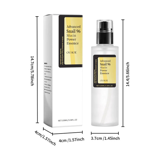 Advanced Snail 96 Mucin Power Essence – Atténuation des ridules, hydratation, effet liftant, raffermissant, lissant, nourrissant et éclaircissant pour le soin de la peau
