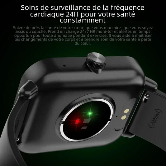 COLMI P81 - Montre connectée avec un écran Ultra 1.9", moniteur de santé Purmental