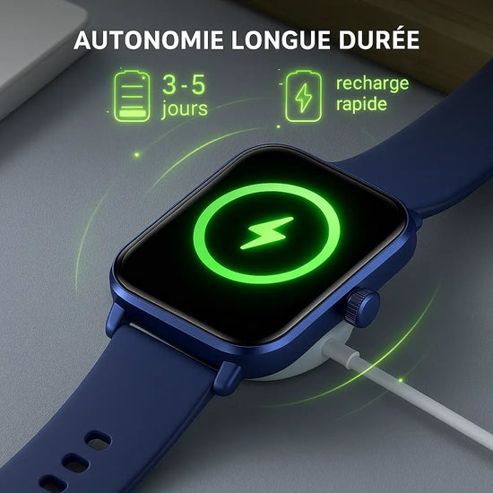 COLMI P81 - Montre connectée avec un écran Ultra 1.9", moniteur de santé Purmental