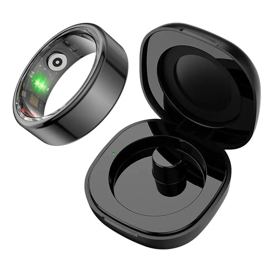 2024  R02 Smart Ring with Charging Case for Men Women, Battery Life, 39 Days, Health Monitor, 5ATM Waterproof