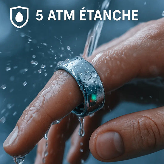 COLMI R02 - Bague connectée pour hommes et femmes, suivi de santé Purmental