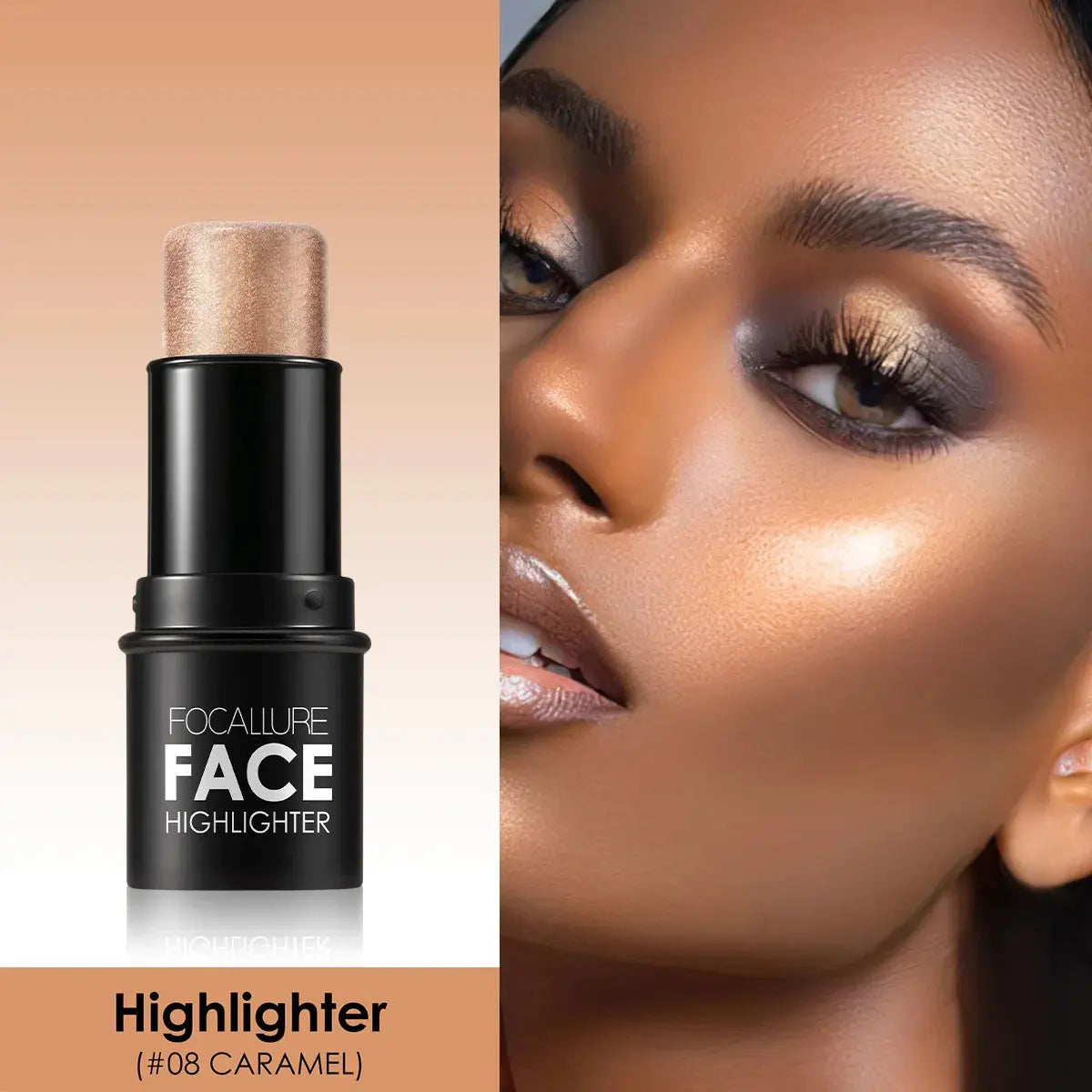 Correcteur Contour & Crème Illuminatrice pour Maquillage Femme - Stick Enlumineur et Poudre Bronzante Waterproof pour le Visage