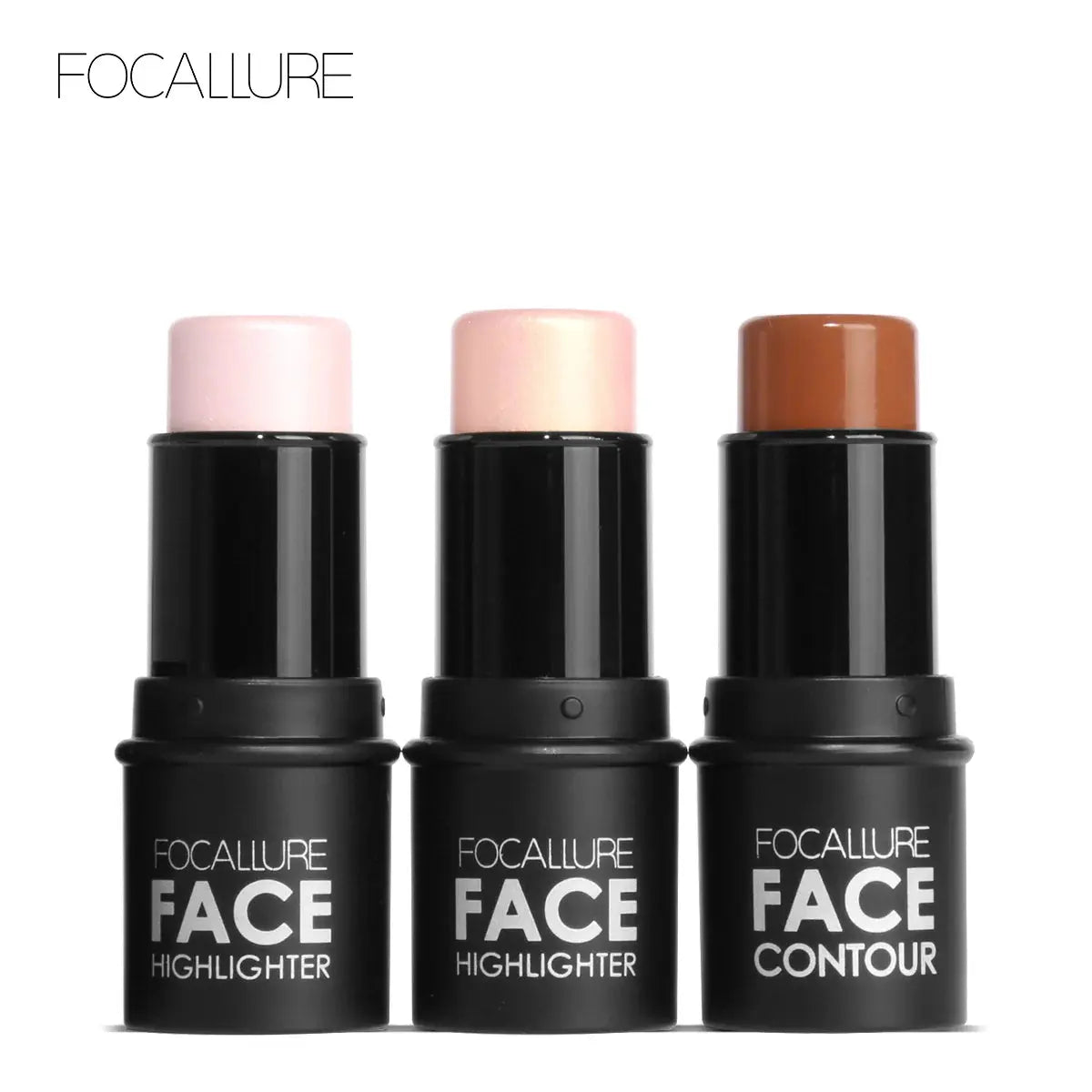 Correcteur Contour & Crème Illuminatrice pour Maquillage Femme - Stick Enlumineur et Poudre Bronzante Waterproof pour le Visage