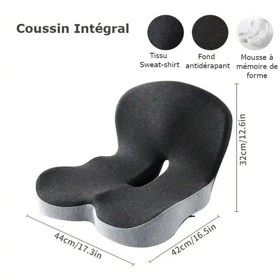 Coussin lombaire - Coussin de chaise pour le dos et les hanches - Purmental
