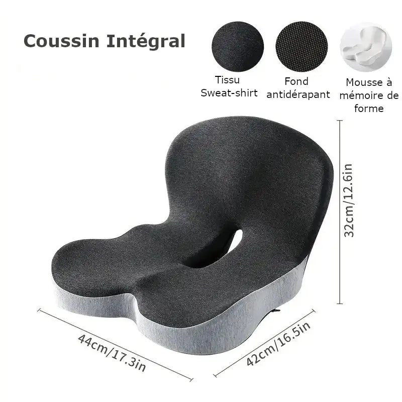 Coussin lombaire - Coussin de chaise pour le dos et les hanches - Purmental