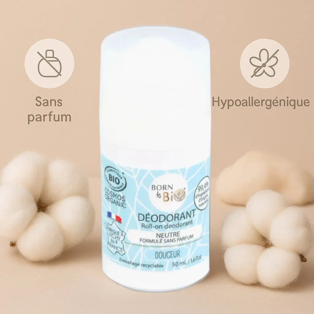 Déodorant Neutre Formule sans parfum - Certifié bio Born to Bio