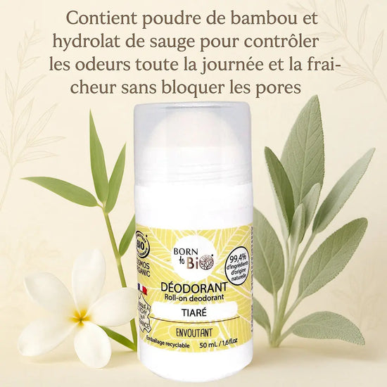 Déodorant Tiaré - Certifié Bio Born to Bio