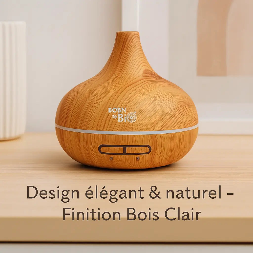Diffuseur d'huiles essentielles aspect Bois Clair Born to Bio