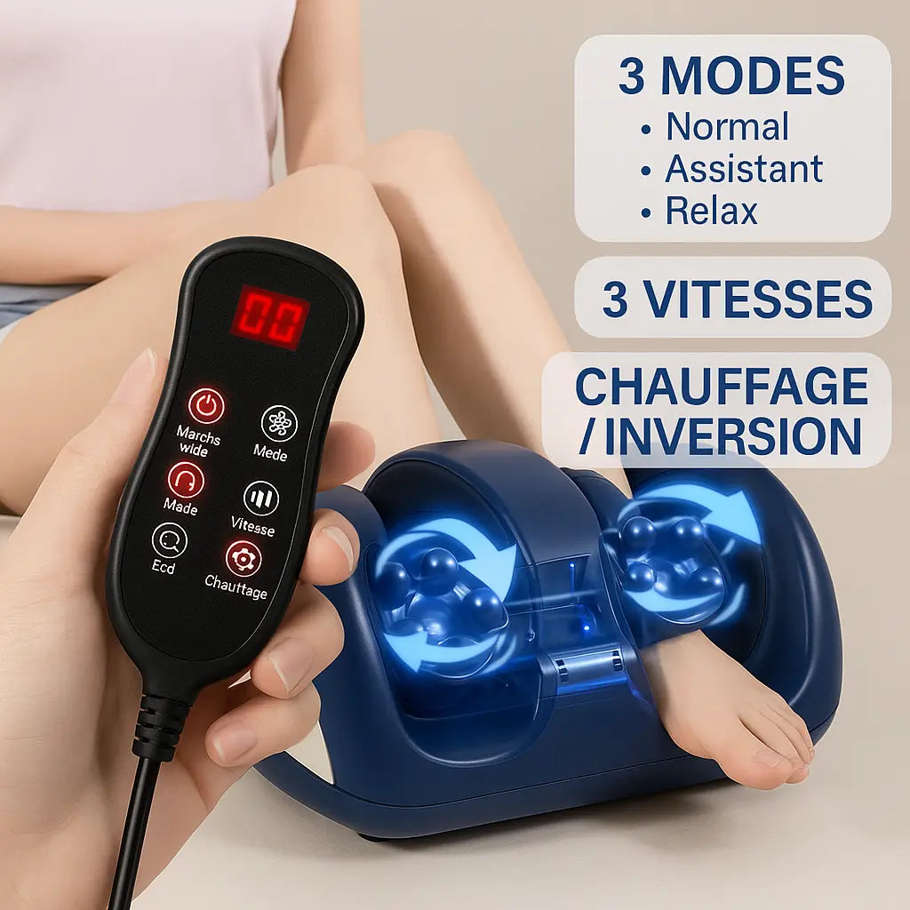 FootEase Max - Masseur de pieds électrique extra large Purmental