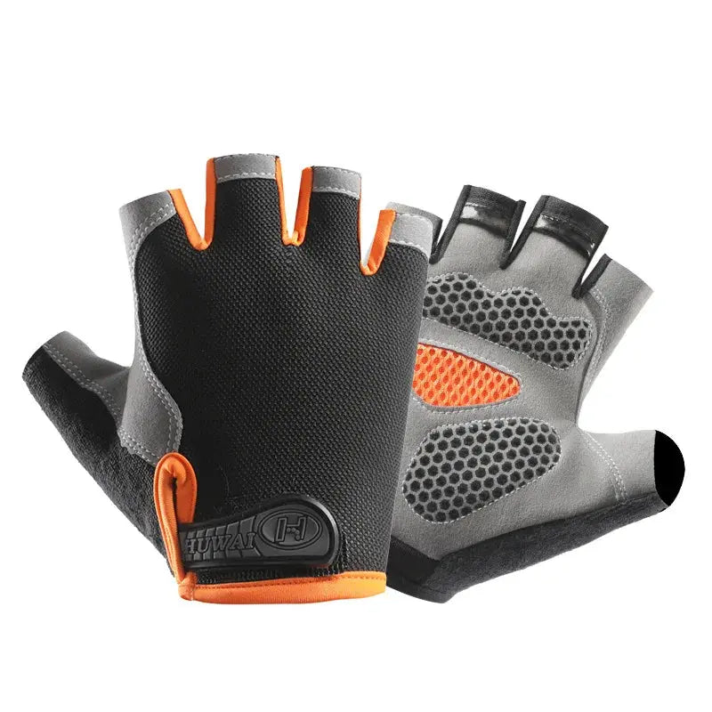 Breathable Anti-Slip Half Finger Gloves for Fitness Cycling Summer Gym Cycling Gloves for Men and Women Bicycle Riding Fishing
