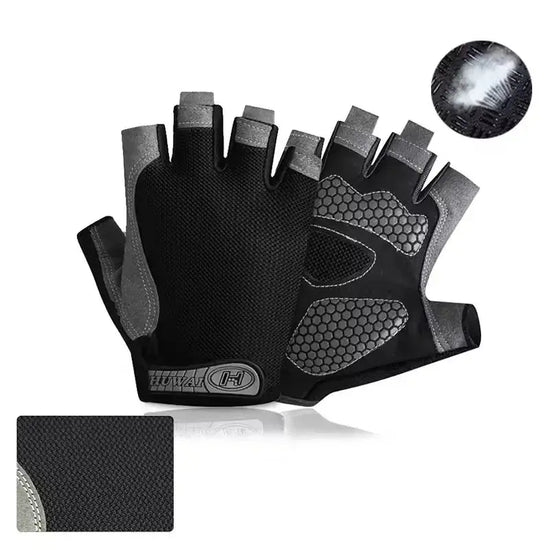 Breathable Anti-Slip Half Finger Gloves for Fitness Cycling Summer Gym Cycling Gloves for Men and Women Bicycle Riding Fishing