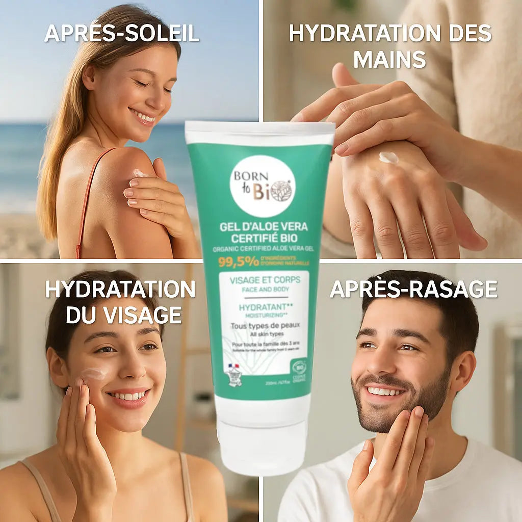 Gel Aloe vera Certifié Bio Born to Bio