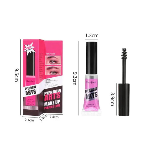 Gel à sourcils longue tenue, fixe, étanche, séchage rapide, transparent