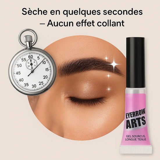 Gel à sourcils longue tenue, fixe, étanche, séchage rapide, transparent Purmental