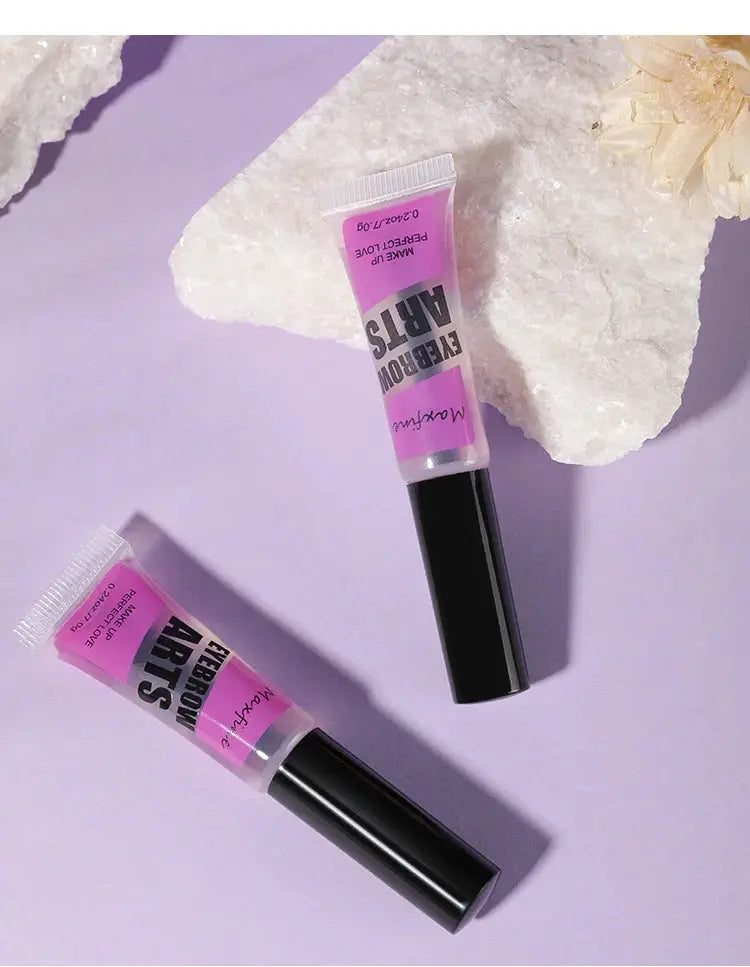 Gel à sourcils longue tenue, fixe, étanche, séchage rapide, transparent