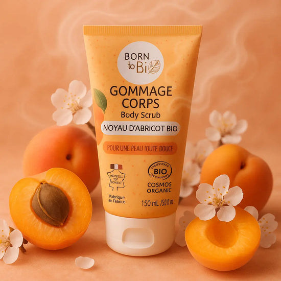 Gommage Corps Noyau d'Abricot - Certifié Bio Born to Bio