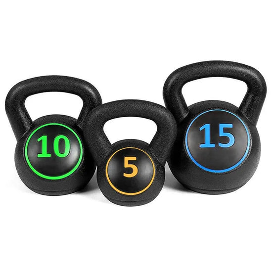 Ensemble de kettlebells - Un kit de kettlebell avec 3 Poids Progressifs (2,3 kg • 4,5 kg • 6,7 kg) - Purmental