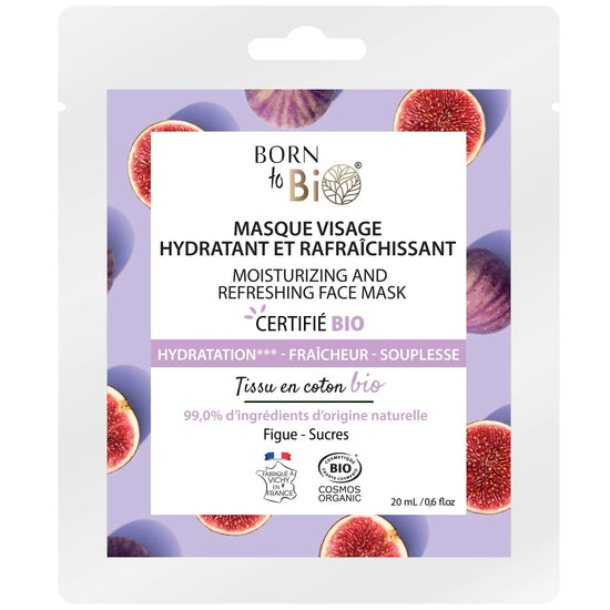 Masque visage Hydratant et Rafraîchissant en coton - Certifié Bio-0