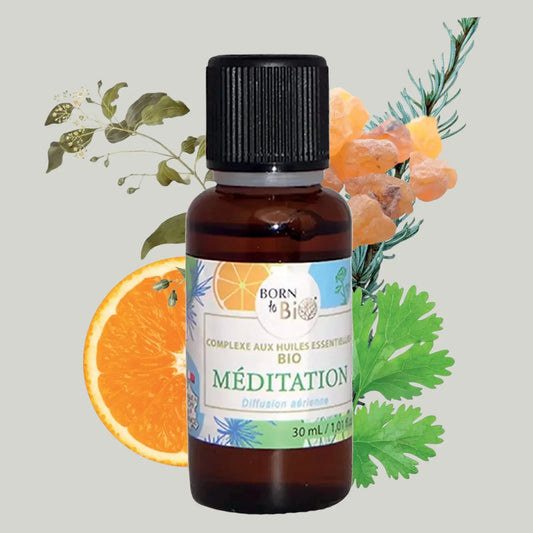 Méditation Huiles essentielles Bio - Complexe aux huiles essentielles Born to Bio
