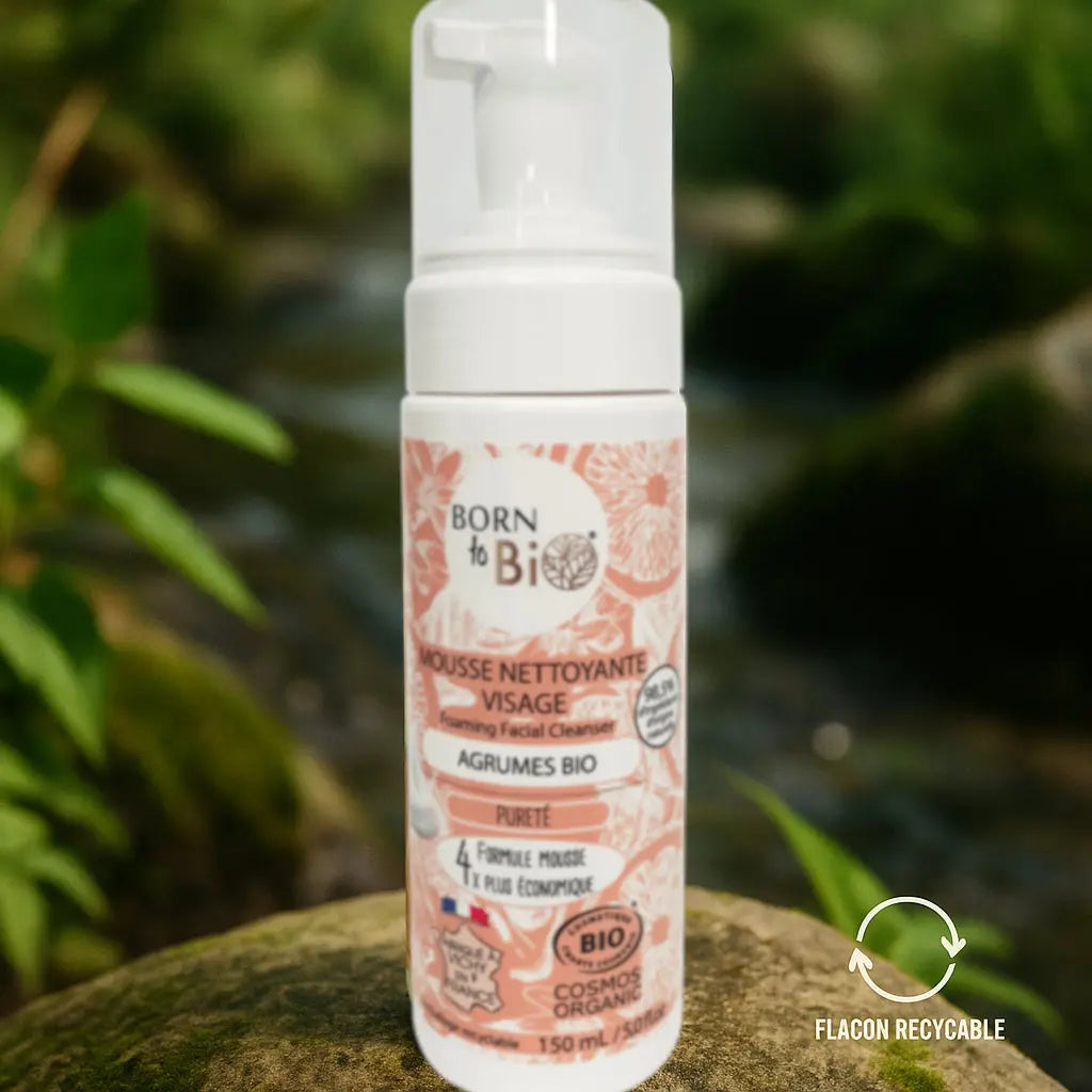 Mousse Nettoyante Visage Agrumes - Certifiée bio Born to Bio