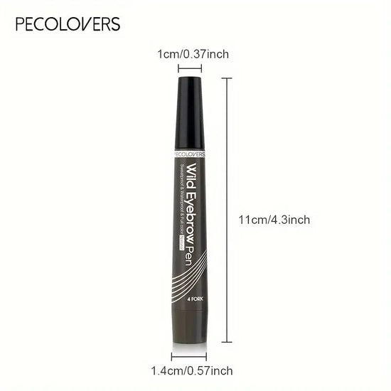 PECOLOVERS - Crayon à sourcils étanche, 4 pointes fendues