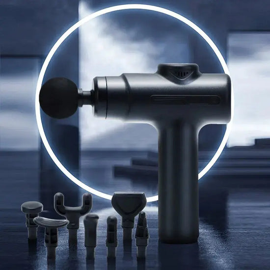 Pistolet de Massage Électrique à Percussion Profonde avec 8 têtes interchangeables - Purmental