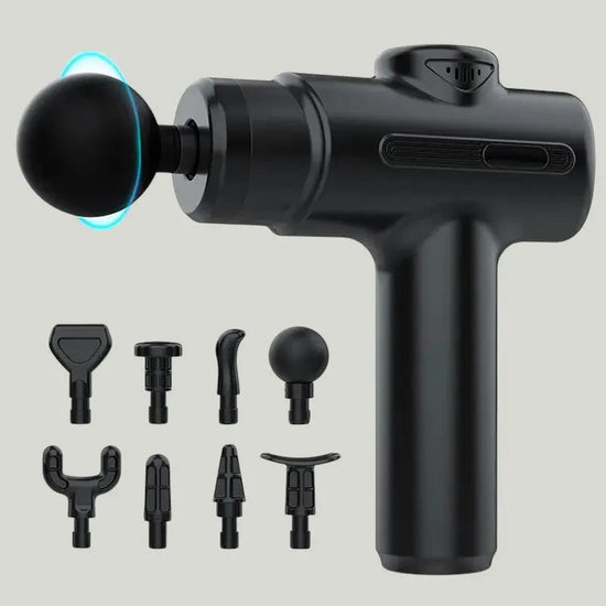 Pistolet de Massage Électrique à Percussion Profonde avec 8 têtes interchangeables - Purmental