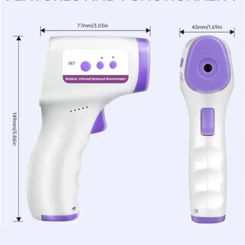 Thermomètre infrarouge médical numérique sans contact pour la fièvre Purmental