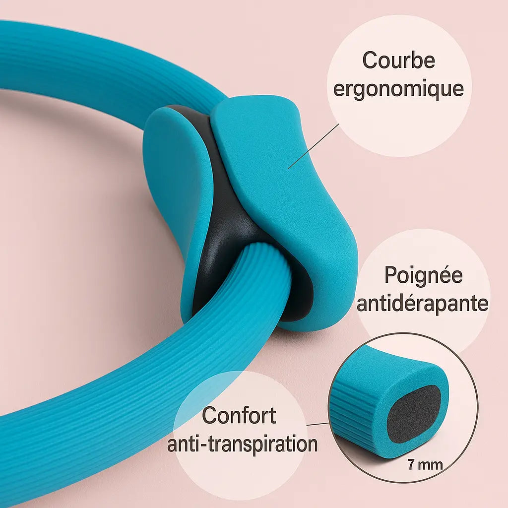 ZenCircle - Cercle d'anneau de remise en forme Yoga, Pilates pour femme Purmental
