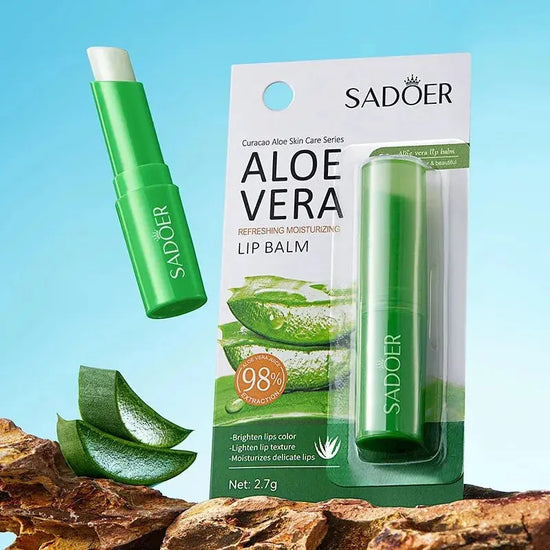 Baume à lèvres Aloe Vera - Nourissant, rafraîchissant, hydratant, doux et non iritant