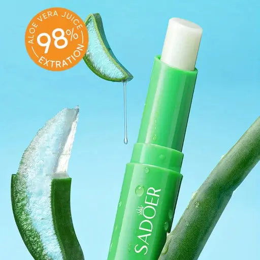 Baume à lèvres à l'aloe vera - Nourissant, rafraîchissant, hydratant, doux et non iritant Purmental