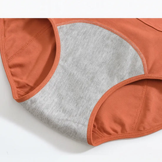 Culottes menstruelles en coton à taille haute - sous-vêtements périodiques anti-fuites - Purmental