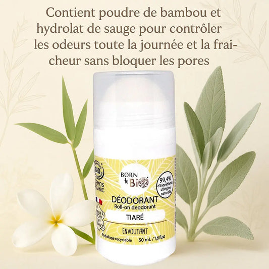 Déodorant Tiaré - Certifié Bio Born to Bio