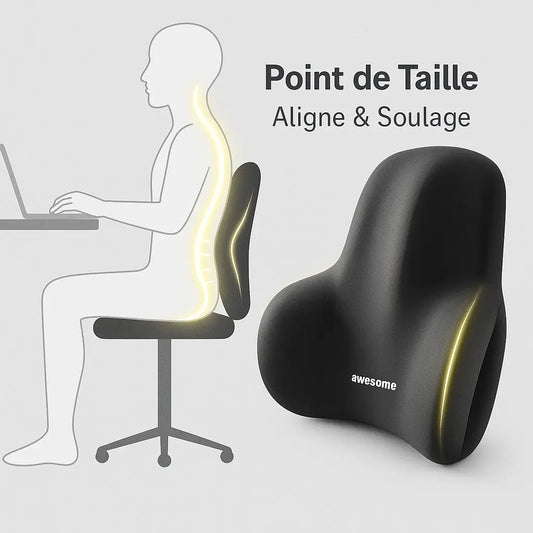 DosZen - Coussin lombaire en mousse à mémoire de forme Purmental