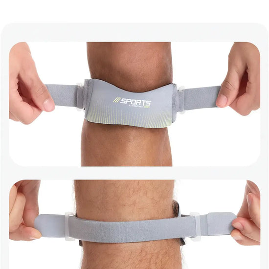 Genouillères - Support genou réglable, protection pressurisée du tendon rotulien - Purmental