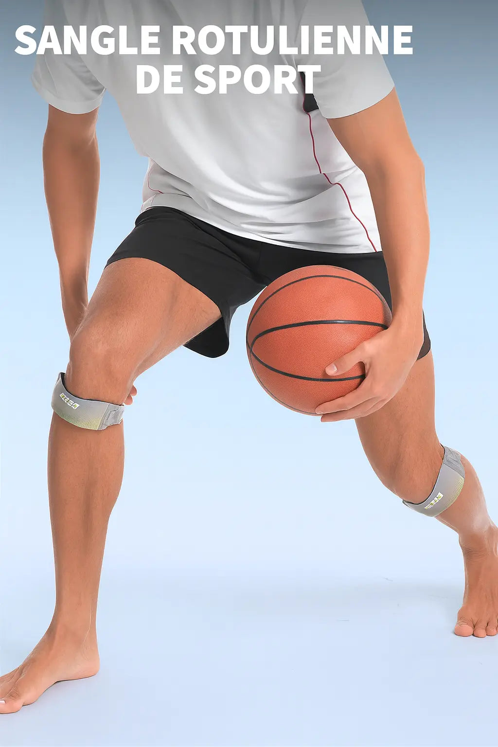 Genouillères - Support genou réglable, protection pressurisée du tendon rotulien - Purmental