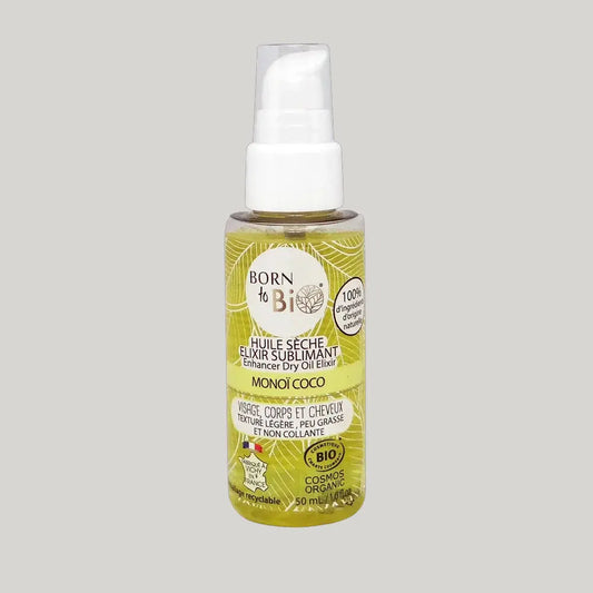 Huile Sèche Elixir Sublimant Monoï Coco - Certifiée bio Born to Bio