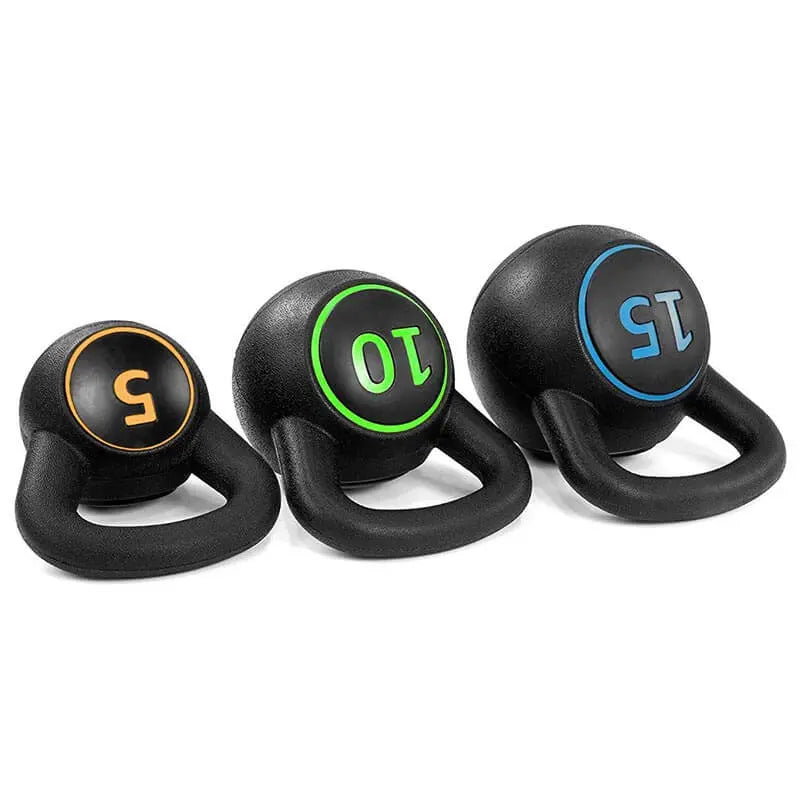 Ensemble de kettlebells - Un kit de kettlebell avec 3 Poids Progressifs (2,3 kg • 4,5 kg • 6,7 kg) - Purmental