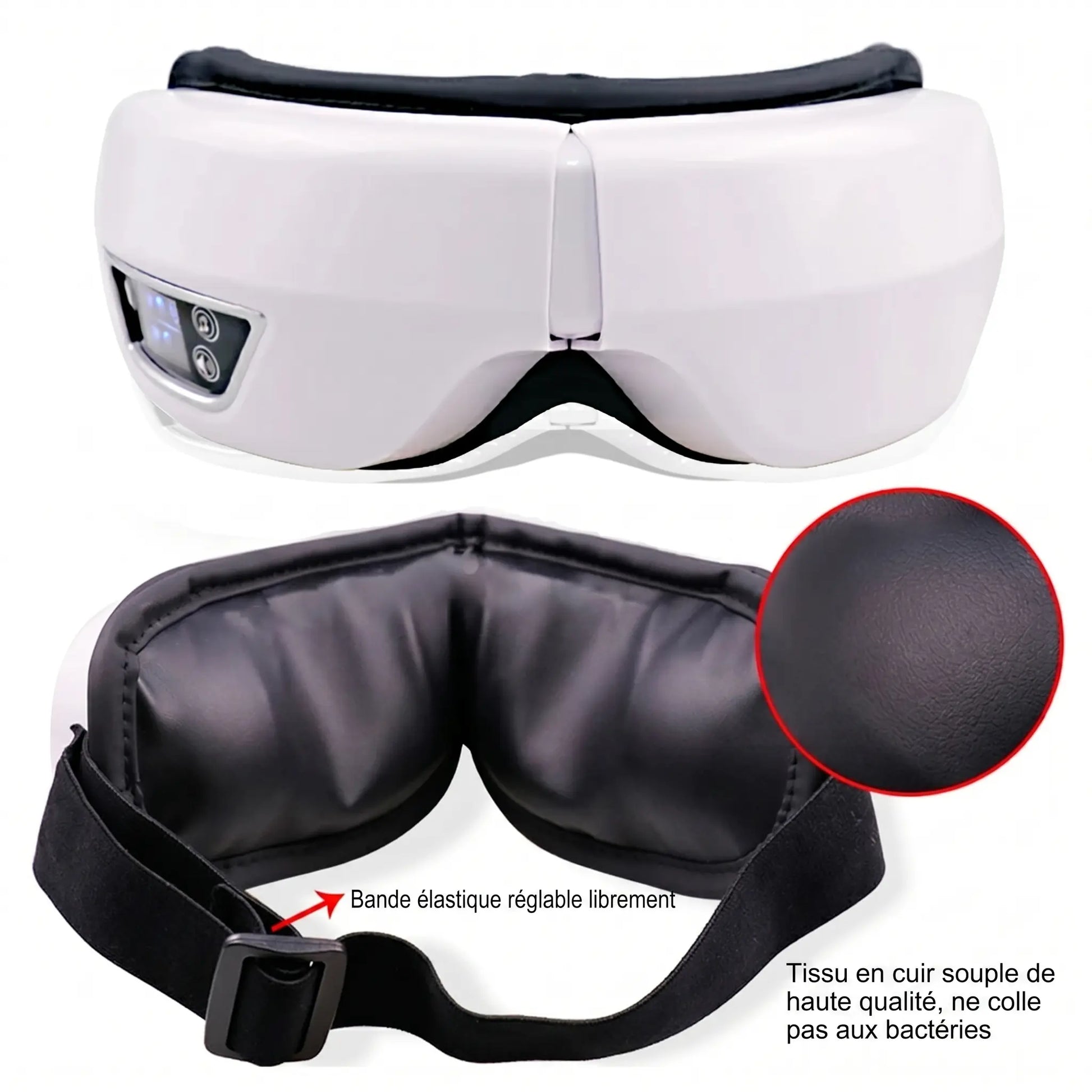 Masseur Oculaire À Vibrations Portable Intelligent - Massage Des Yeux, Relaxation, Compresse D'Airbag - Purmental
