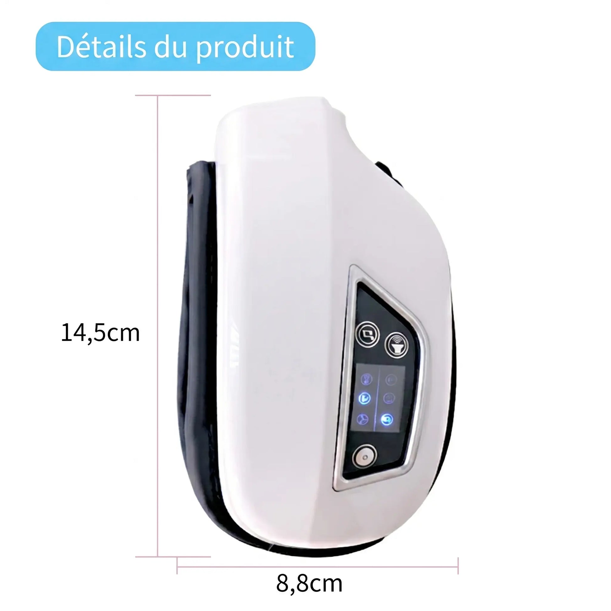 Masseur Oculaire À Vibrations Portable Intelligent - Massage Des Yeux, Relaxation, Compresse D'Airbag - Purmental