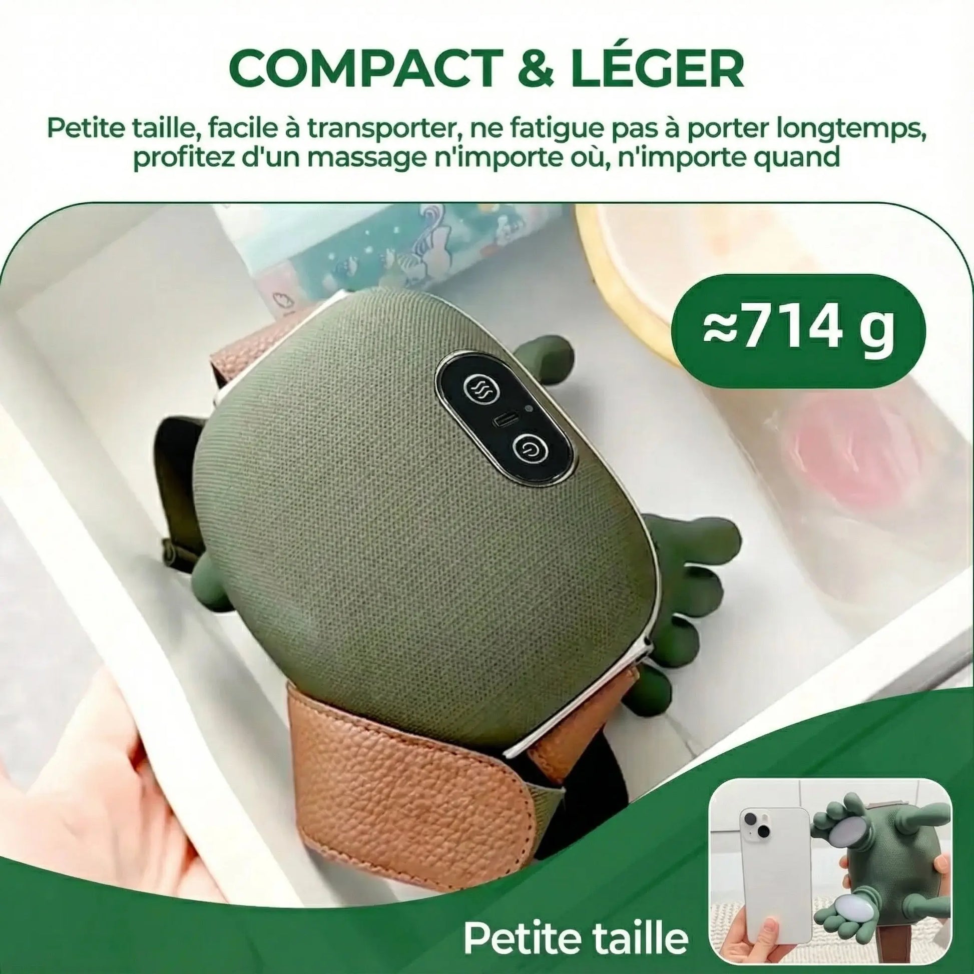 Appareil de massage cervicale sans fil - massage cou et épaules - Purmental