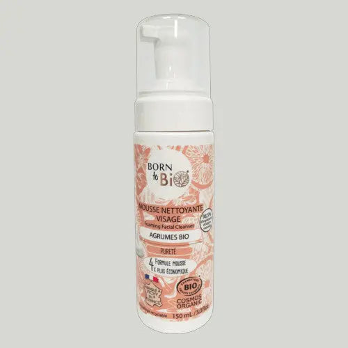 Mousse Nettoyante Visage Agrumes - Certifiée bio Born to Bio