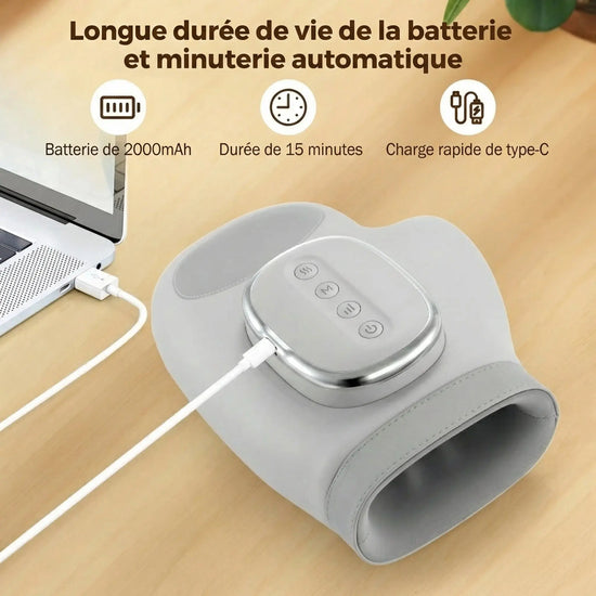 Masseur électrique pour les mains - masseur pour le canal carpien, le poignet et les doigts - Purmental