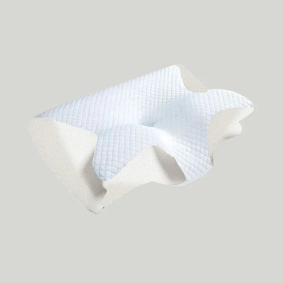 Oreiller cervical en mousse à mémoire de forme - ergonomique 2-en-1 pour les douleurs cervicales - Purmental