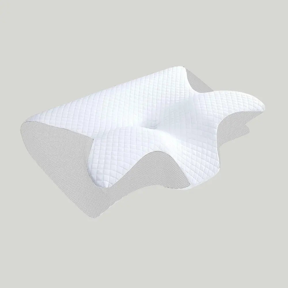 Oreiller cervical en mousse à mémoire de forme - ergonomique 2-en-1 pour les douleurs cervicales - Purmental