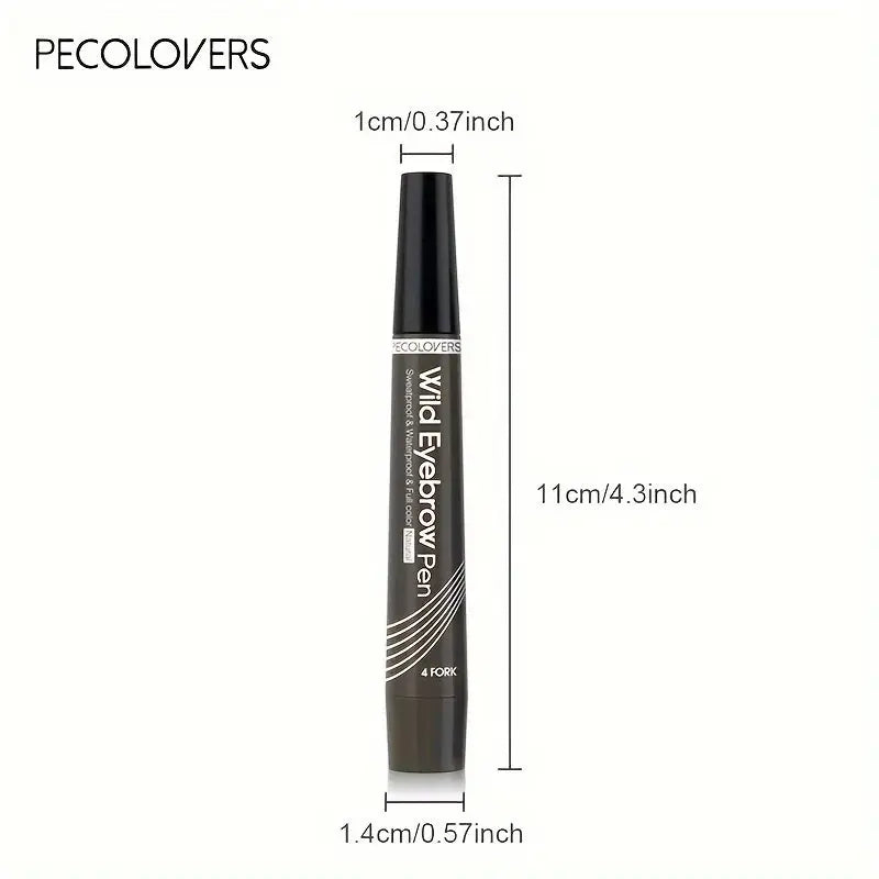 PECOLOVERS - Crayon à sourcils étanche, 4 pointes fendues