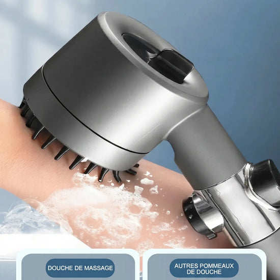 Pommeau de Douche Filtrant Haute Pression – Eau Plus Pure, Jet Plus Puissant & Massage Relaxant - Purmental