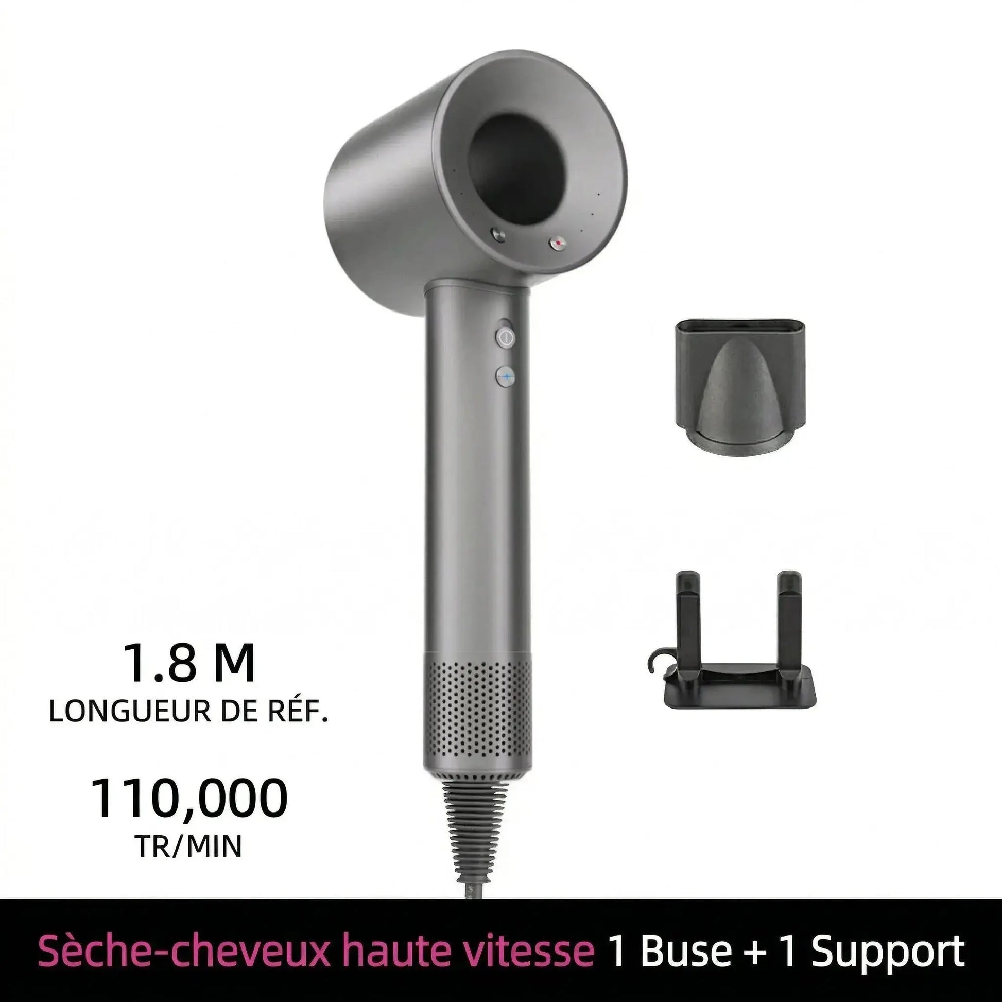 Sèche Cheveux Professionnel Ionique – Puissant, Léger et Rapide - Purmental