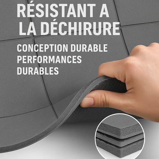 Tapis de yoga pliable écologique en TPE, pour voyage Purmental