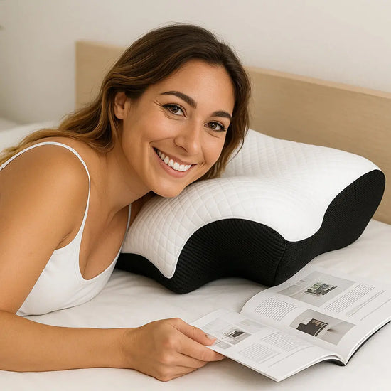 Zenova - Oreiller cervical en mousse à mémoire de forme Purmental